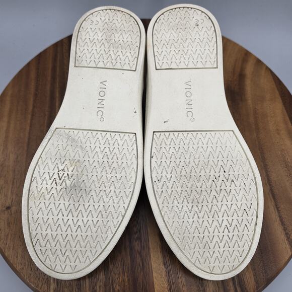 Vionic Winny Shoes Womens Wide Black Leather Sneakers Athletic